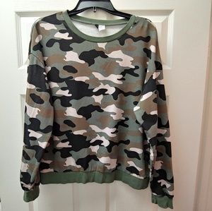 Camo long sleeve shirt